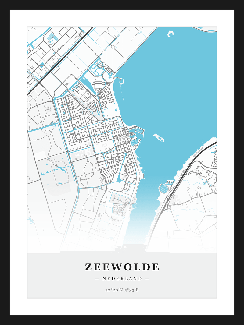 Stadskaart Zeewolde - Water