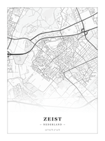 Stadskaart Zeist - Klassiek - Zonder lijst