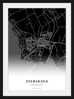 Stadskaart Zierikzee - Donker