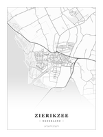Stadskaart Zierikzee - Klassiek - Zonder lijst