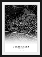 Stadskaart Zoetermeer - Donker