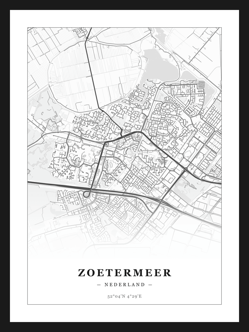 Stadskaart Zoetermeer - Klassiek