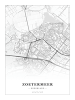 Stadskaart Zoetermeer - Klassiek - Zonder lijst