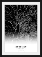 Stadskaart Zutphen - Donker