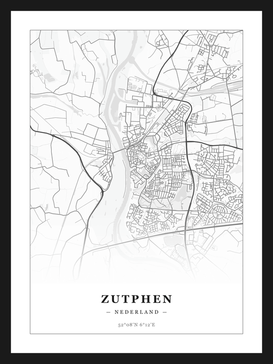 Stadskaart Zutphen - Klassiek