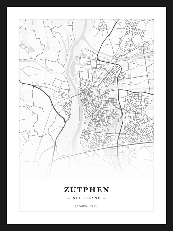 Stadskaart Zutphen