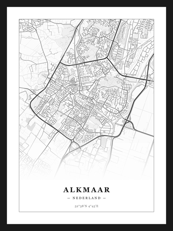 Steden poster Alkmaar - Klassiek