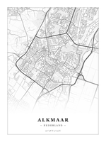 Steden poster Alkmaar - Klassiek - Zonder lijst