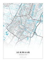 Steden poster Alkmaar - Water - Zonder lijst