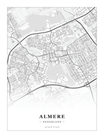 Steden poster Almere - Klassiek - Zonder lijst