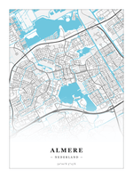 Steden poster Almere - Water - Zonder lijst