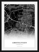 Steden poster Amstelveen - Donker
