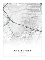 Steden poster Amstelveen - Klassiek - Zonder lijst