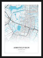 Steden poster Amstelveen - Water