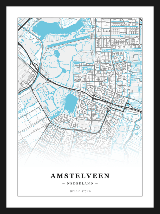 Steden poster Amstelveen