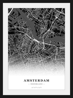 Steden poster Amsterdam - Donker