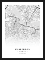Steden poster Amsterdam - Klassiek