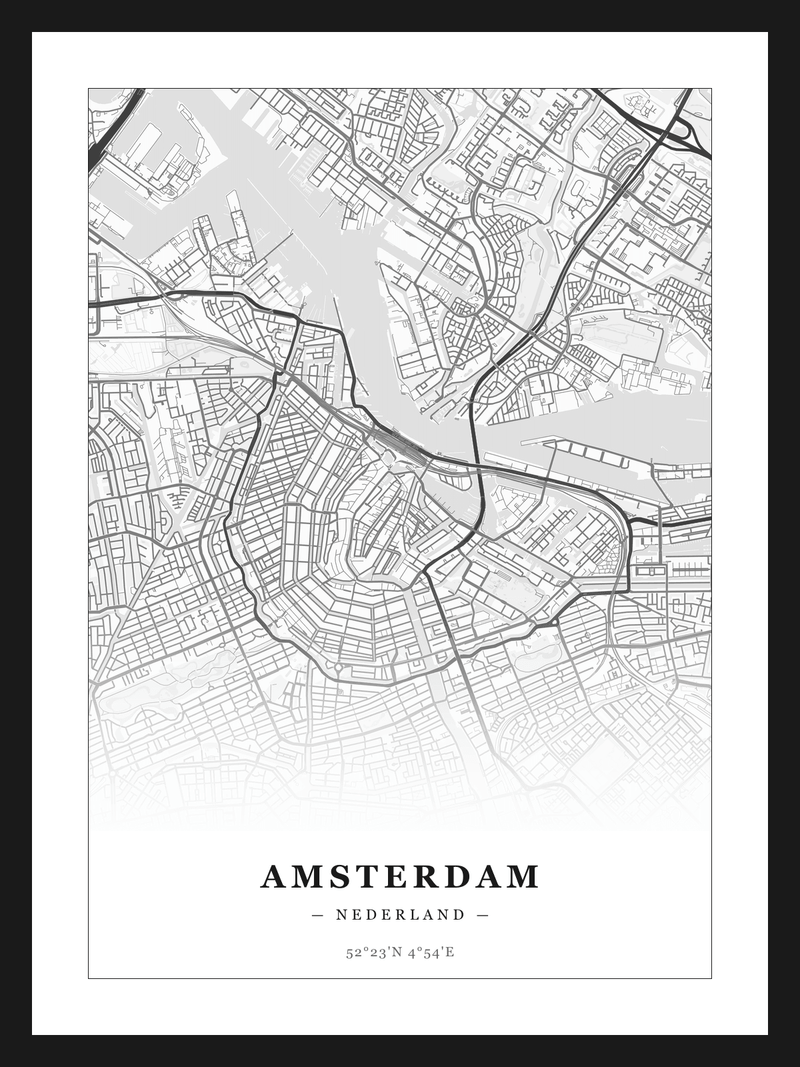 Steden poster Amsterdam - Klassiek
