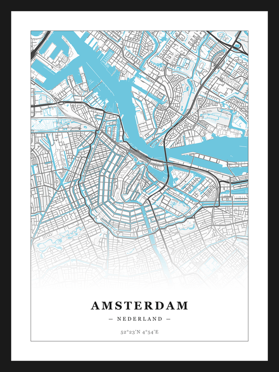 Steden poster Amsterdam