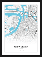 Steden poster Antwerpen - Water