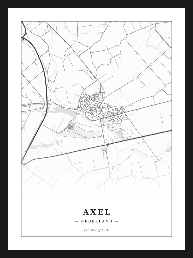 Steden poster Axel - Klassiek