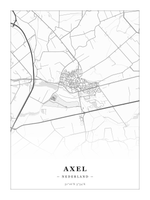 Steden poster Axel - Klassiek - Zonder lijst