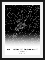 Steden poster Banaonblusserslaand (Zundert) - Donker