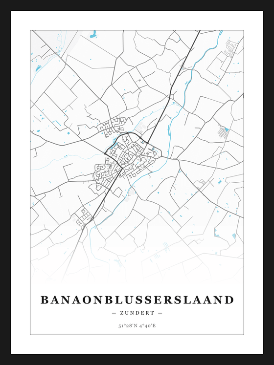 Steden poster Banaonblusserslaand (Zundert)