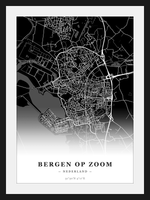 Steden poster Bergen op Zoom - Donker