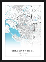 Steden poster Bergen op Zoom - Water