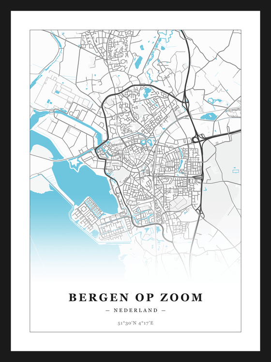 Steden poster Bergen op Zoom