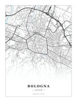 Steden poster Bologna - Water - Zonder lijst