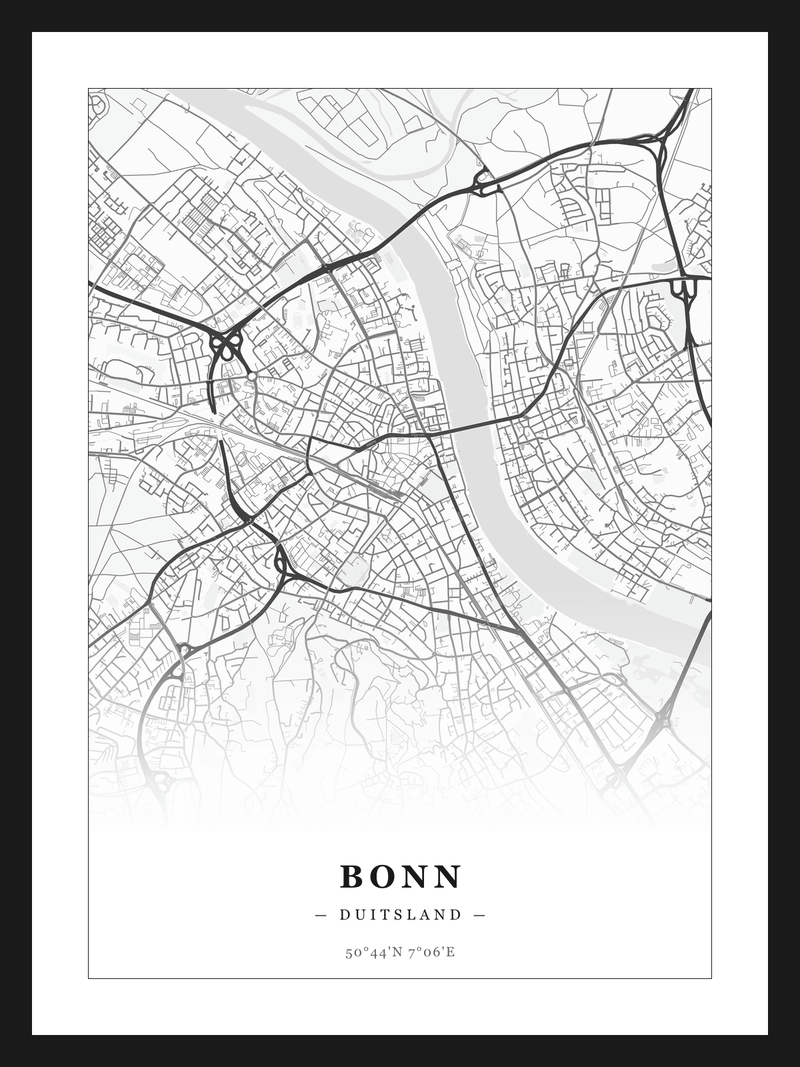 Steden poster Bonn - Klassiek