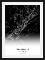 Steden poster Chamonix - Donker
