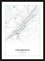 Steden poster Chamonix - Water