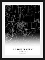 Steden poster De Westereen - Donker