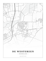 Steden poster De Westereen - Klassiek - Zonder lijst