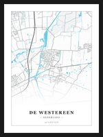 Steden poster De Westereen - Water