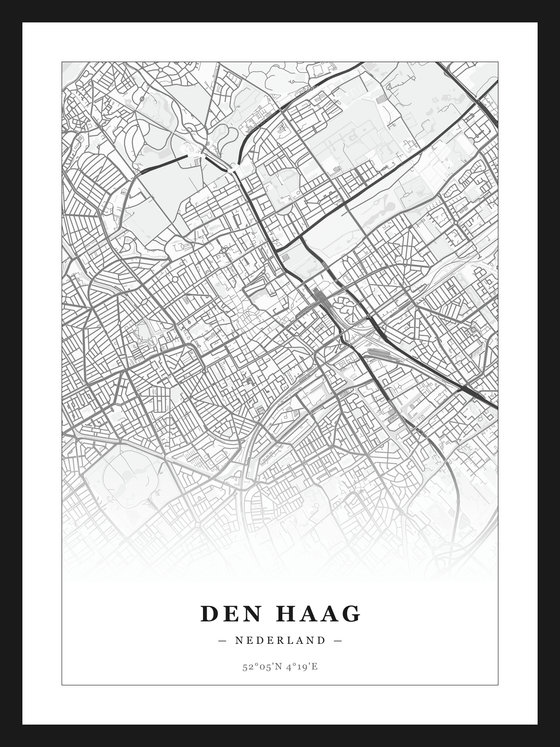 Steden poster Den Haag - Klassiek