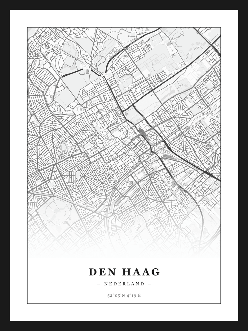 Steden poster Den Haag - Klassiek