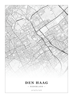 Steden poster Den Haag - Klassiek - Zonder lijst