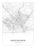 Steden poster Doetinchem - Klassiek - Zonder lijst