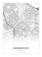 Steden poster Dordrecht - Klassiek - Zonder lijst
