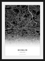 Steden poster Dublin - Donker