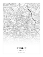 Steden poster Dublin - Klassiek - Zonder lijst