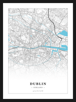 Steden poster Dublin - Water