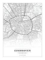 Steden poster Eindhoven - Klassiek - Zonder lijst