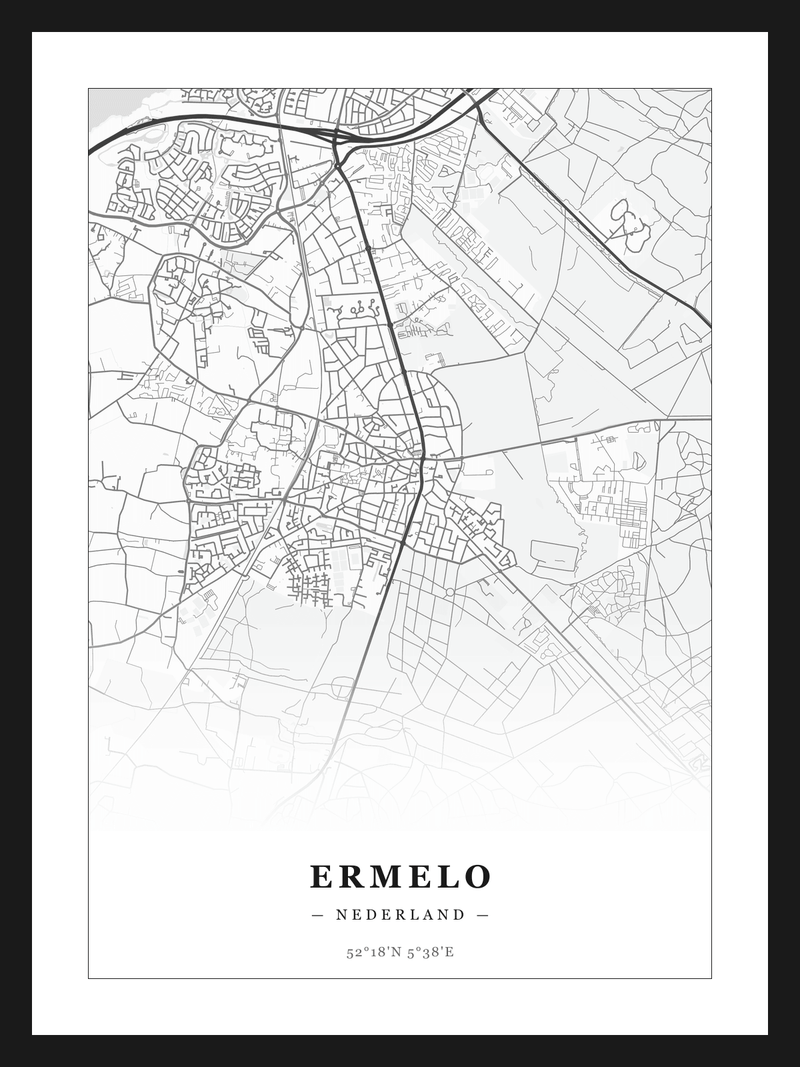 Steden poster Ermelo - Klassiek