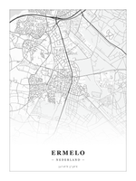 Steden poster Ermelo - Klassiek - Zonder lijst