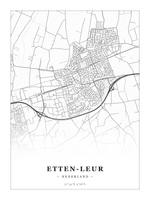 Steden poster Etten-Leur - Klassiek - Zonder lijst